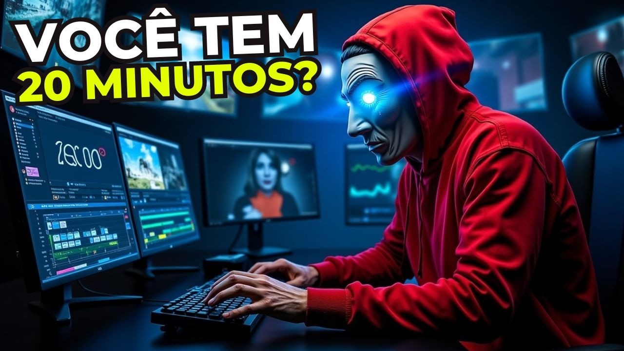 VOCÊ PRECISA DE 20 MINUTOS POR DIA PRA FAZER VÍDEOS PARA UM CANAL ASSIM!
