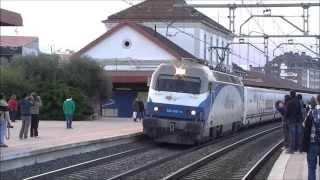 preview picture of video 'Circulaciones por Alcázar de San Juan coincidiendo con el Tren de las Gachas 2013'