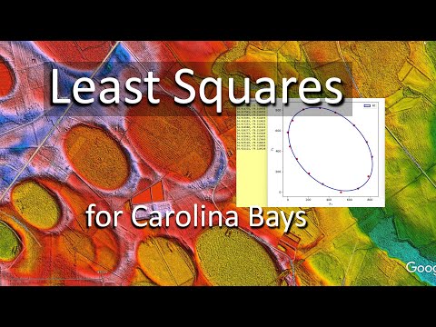 Mathematical Least Squares for Carolina Bays
