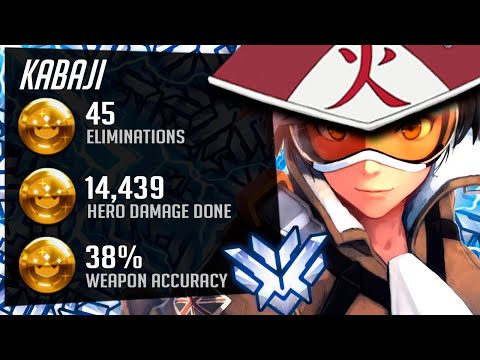 Kabaji Tracer goes Insane with -  45 elims [ Overwatch Season 31 Top 500 ]