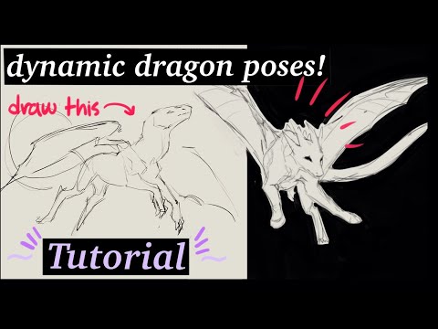 Dynamic Dragon Poses Tutorial! (intermediate) | How to Draw Your Dragon