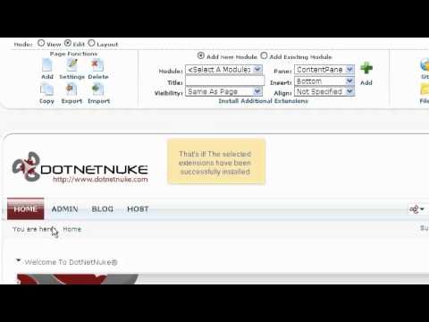 Tutorial: How to install an additional Blog module in DotNetNuke | LayerOnline Web Hosting