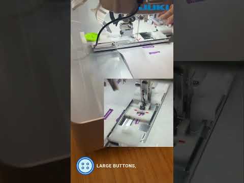 Create perfect buttonholes with JUKI's computerized sewing machines!
