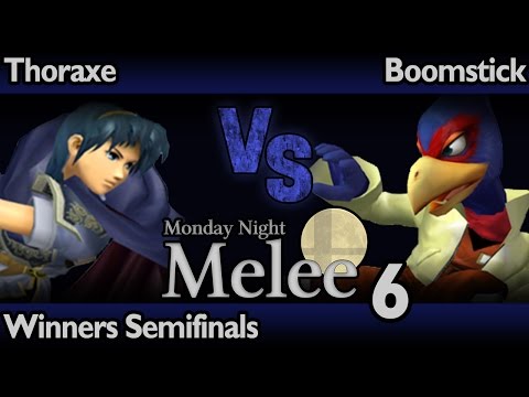 MNM6 Melee - Thoraxe (Marth, Fox) vs Boomstick (Falco) - Winners Semifinals