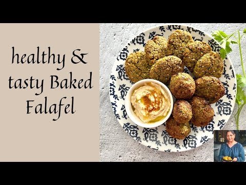 BAKED FALAFEL | EASY BAKED FALAFEL RECIPE | HOW TO MAKE BAKED FALAFEL