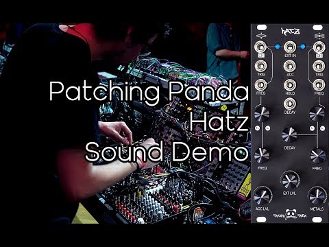 Patching Panda Hatz V2 Eurorack Synth Module 2020s - Black image 2