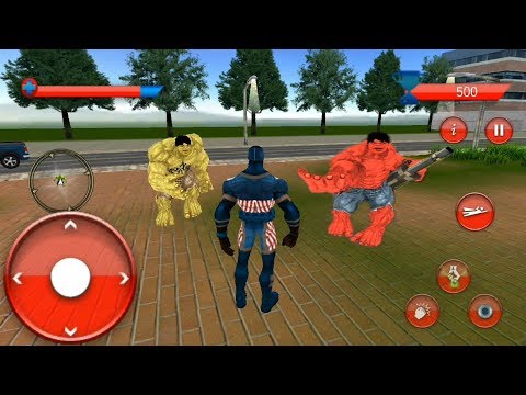 Flying Captain Robot Laser Superhero Crime Battle | Captain Hero Vs Monster villain Android GamePlay