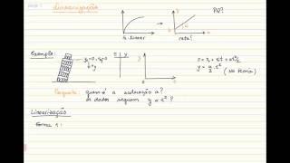 Linearização - Física Experimental 1 - prof. Mariana UFU