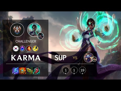 Karma Support vs Yuumi - KR Challenger Patch 11.23