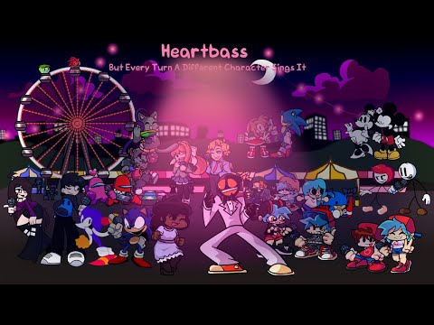 A Valentine's Special! Friday Night Funkin': Heartbass But Every Turn A Different Character Sings It