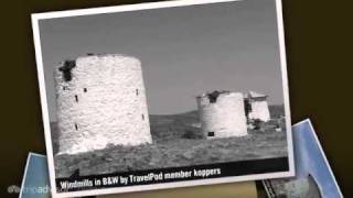 preview picture of video 'Windmills - Bodrum, Bodrum Peninsula, Mugla, Turkish Aegean Coast, Turkey'
