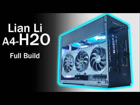 Lian Li DAN Cases A4-H2O X4, Riser PCIE4.0 juoda video