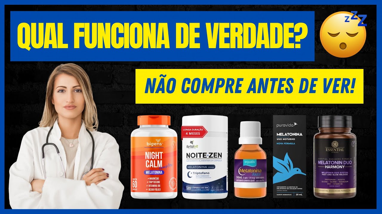 Miniatura da avaliação em vídeo de Melatonina Essential Nutrition Clínica Melatonin Duo Harmony 120 Cápsulas