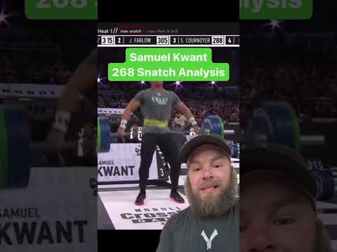 Analyzing CrossFit Games Athletes Olympic Lifts - Samuel Kwant 278 Snatch