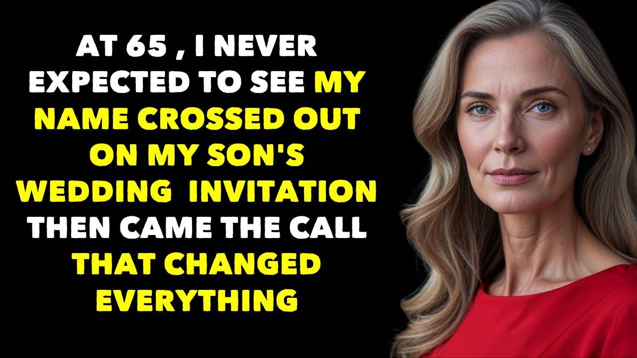 Son excludes me from his wedding guest list, but an unexpected call on the day changes everything.