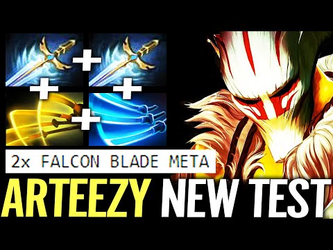 🔥 ARTEEZY 100% New Test — Juggernaut 2x Falcon Blade Omnislash WTF Carry Build Dota 2 Pro