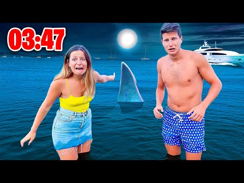 ABBIAMO PASSATO TUTTA LA NOTTE IN MARE DA SOLI!🦈