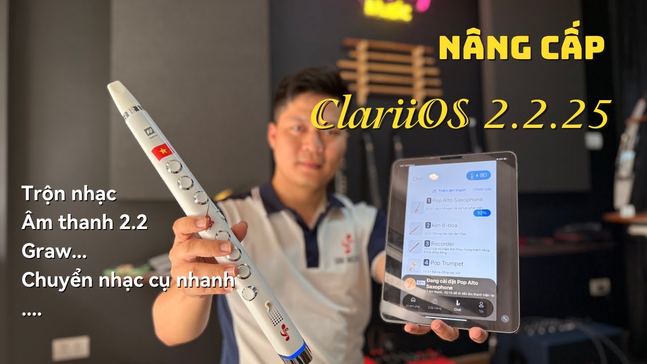 Nâng cấp Sáo Điện Tử Clarii Mini (ClariiOS 2.2.25) - Việt Trang Music 0924.644.222