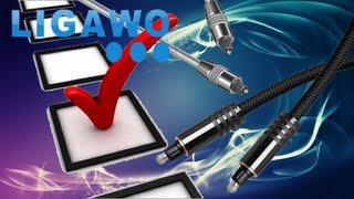 Hardware Check - Ligawo Toslink Audiokabel Kabel optisch & Premium Flex Toslinkkabel Toslink Kabel