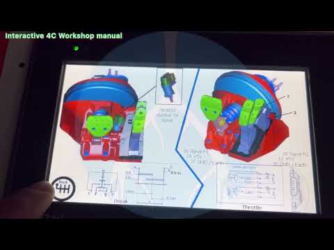 Alfa Romeo 4C Integro datos importantes en nuevos menús más gráficos. Evolucionando el producto.