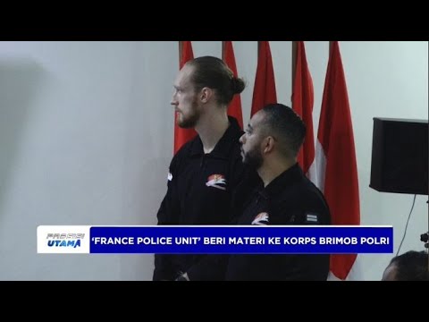KORPS BRIMOB POLRI TERIMA MATERI DARI FRANCE POLICE UNIT