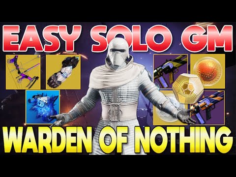 EASY SOLO Grandmaster Nightfall WARDEN OF NOTHING on Prismatic Warlock! | Destiny 2