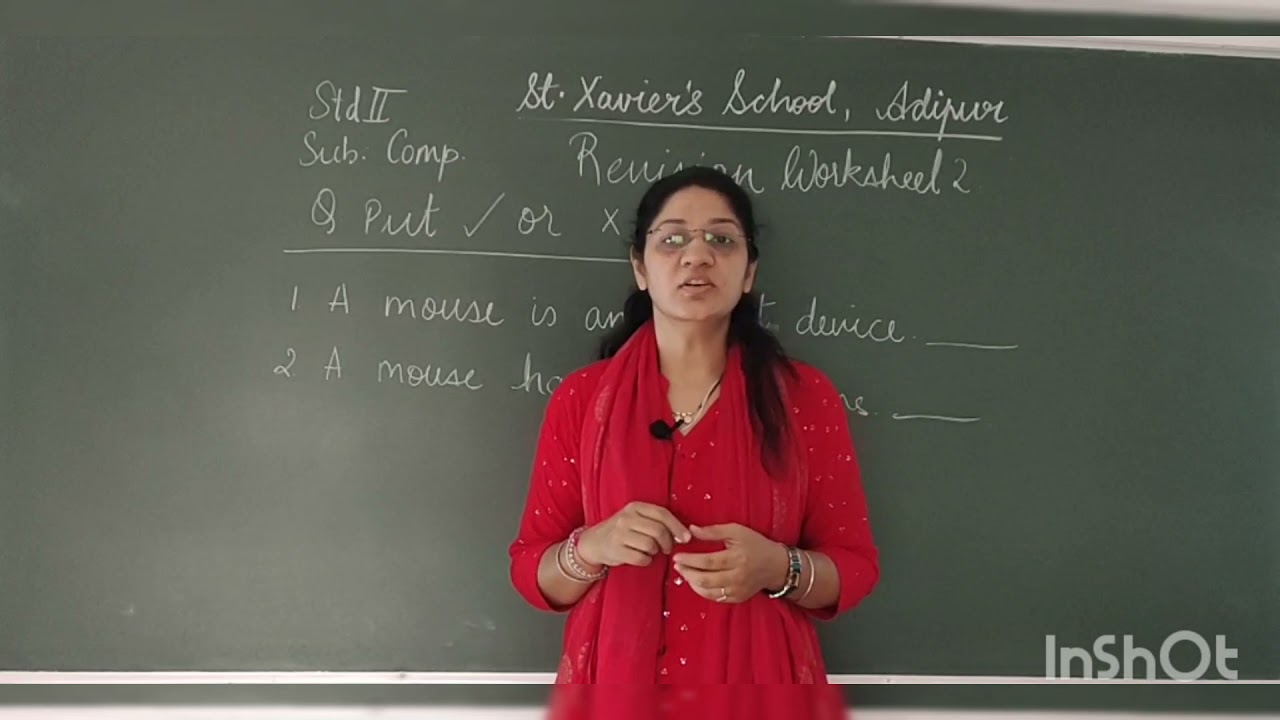 Std 2 Computer Revision Worksheet 2