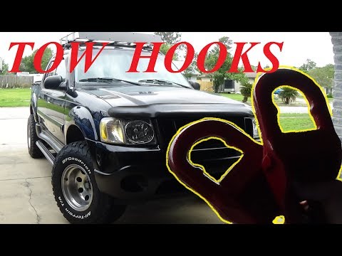 FORD EXPLORER SPORT TRAC "TOW HOOKS" SUPER EASY INSTALL