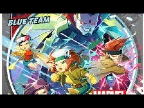 Marvel United X Men Blue Team painted overview with some Season 1 stretch goals painted!