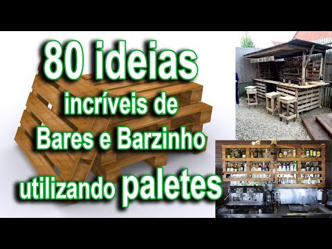 80 ideias incríveis de Bares e Barzinhos utilizando paletes - Takenaka
