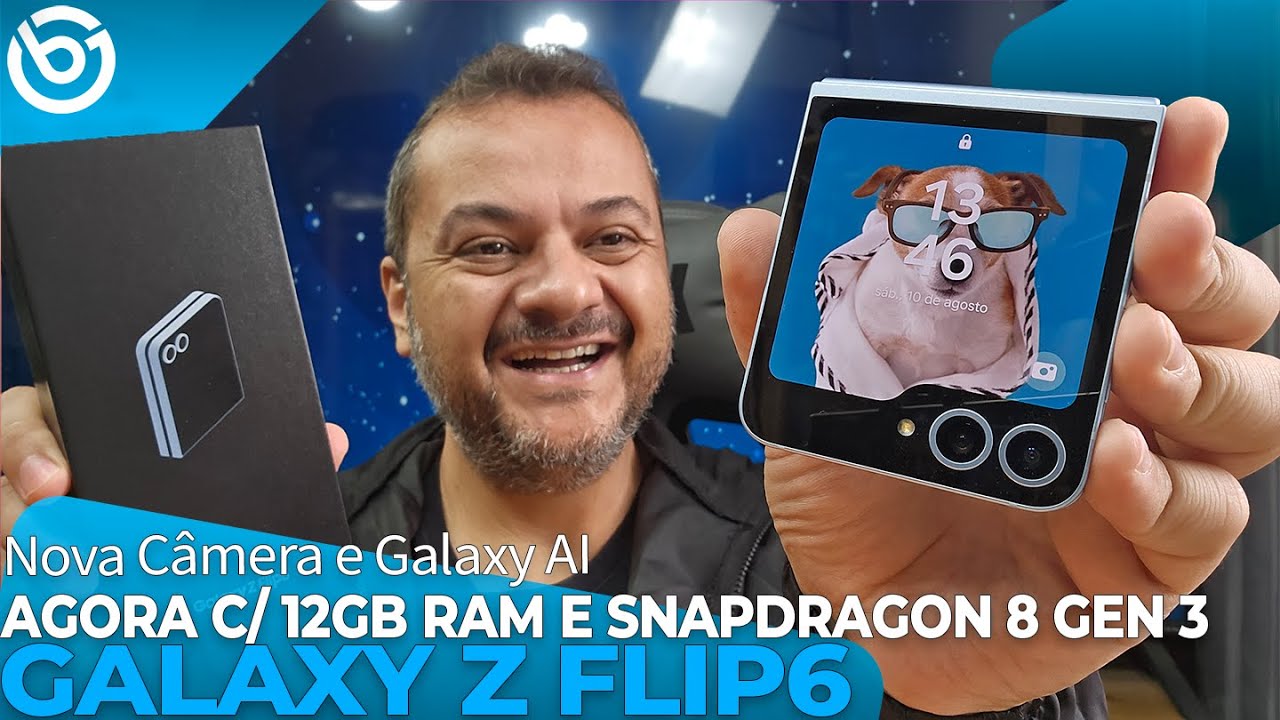 Galaxy Z Flip 6 | Unboxing e Impressões | Galaxy AI, 12GB RAM e Bateria Maior!