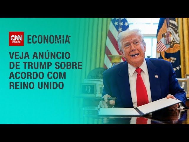 Trump anuncia acordo comercial com Reino Unido | LIVE CNN