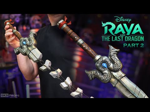 How to Make Raya's Whip Sword out of Foam Perfect for your Raya and the Last Dragon Cosplay