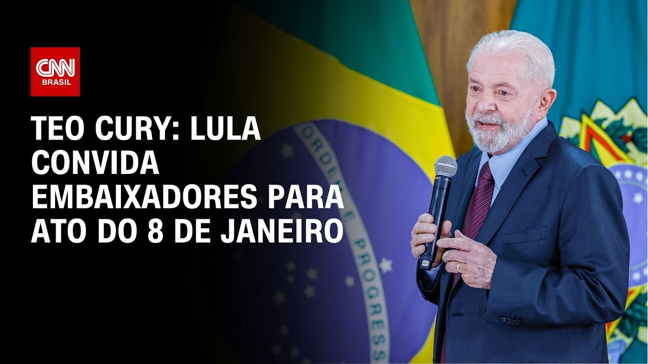 Teo Cury: Lula convida embaixadores para ato do 8 de janeiro | BASTIDORES CNN