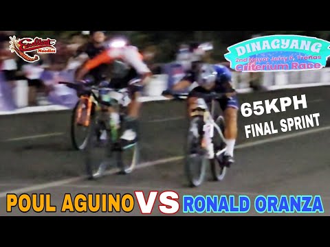 Ronald Oranza vs Poul Aguino 65 kph FINAL SPRINT DINAGYANG 2nd Mayor Jerry P. Treñas Criterium Race