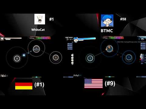 (osu!) WhiteCat vs BTMC (BeasttrollMC) // Camellia - Killerbeast [Death Rave] (with pp counter)