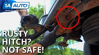 Rusty Factory Tow Hitch on Your Truck Or SUV? Is it Safe to Tow With? It Can Be Replaced Easily!