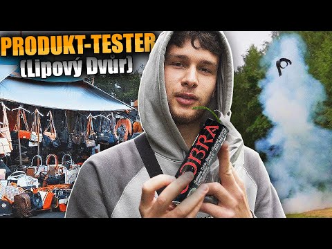 TSCHECHIEN: PRODUKT-TESTER auf einem SCHWARZMARKT.. (Lipový Dvůr)