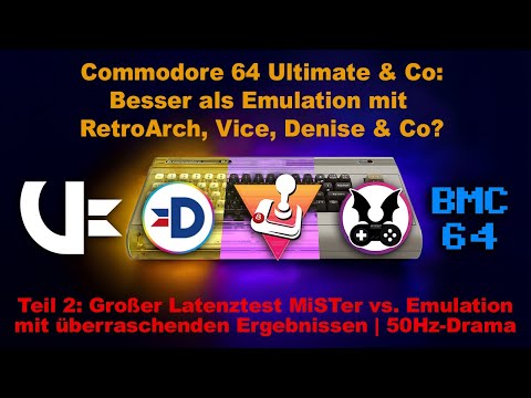 C64 Ultimate & Co.: Better than emulation with RetroArch, VICE, Denise & Co.? Part 2: Latency test