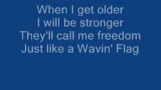 K&#39;naan - Wavin&#39; Flag Celebration Remix - Karaoke - On-Screen Lyrics