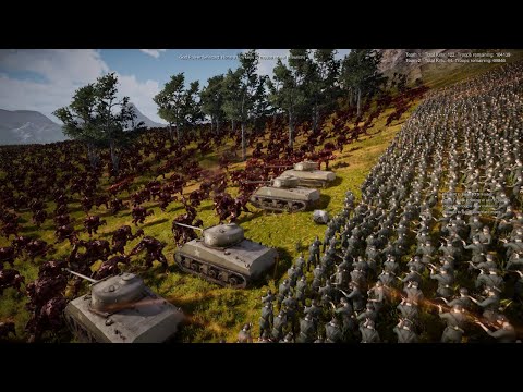 WW2 Army base invaded by Trolls Ultimate Epic Battle Simulator 2 Uebs2