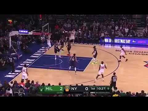 Giannis insane assist to brogdon for 3 😱🚨😱
