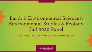 Earth & Environmental Sciences, Environmental Studies & Ecology Fall 2020 Panel