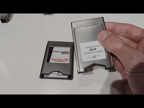 Two different Amiga-600/1200 PCMCIA storage solution's.