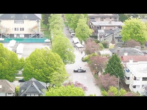 Raw video Aerial view of Vancouver mass casualty site the morning after