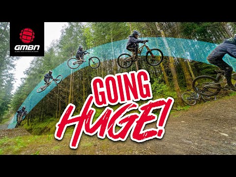 These Jumps Are MASSIVE! | Riding Pro Lines At Dyfi Bike Park