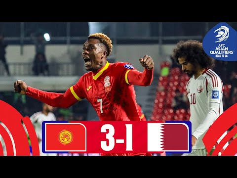 Red card turns the tide! | Kyrgyz Republic - Qatar | Highlights #AsianQualifiers - Road To 26