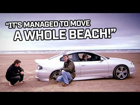 Muscle Car Showdown on a Beach!  | Top Gear Classic
