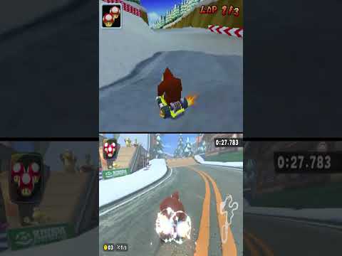 DK Pass Comparison #mariokartworld vs #mariokartds