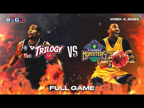 2024 BIG3 Week 4 | 3 Headed Monsters vs. Trilogy | Full Game